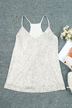 Load image into Gallery viewer, Sequin V-Neck Cami Top
