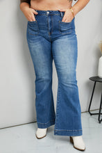 Load image into Gallery viewer, RISEN Full Size Flare Jeans with Pockets
