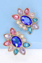 Load image into Gallery viewer, Geometrical Shape Glass Stone Dangle Earrings