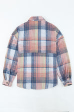 Load image into Gallery viewer, Plaid Dropped Shoulder Shacket