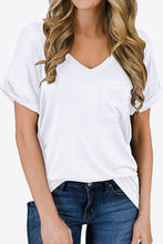 Load image into Gallery viewer, V-Neck Pocketed Tee