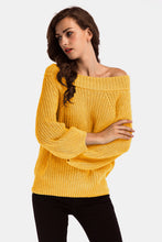 Load image into Gallery viewer, Double Take Off-Shoulder Long Sleeve Sweater