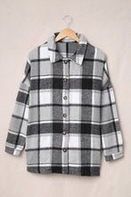 Load image into Gallery viewer, Double Take Plaid Dropped Shoulder Pocketed Shirt Jacket