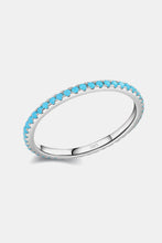 Load image into Gallery viewer, 925 Sterling Silver Artificial Turquoise Ring