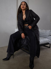 Load image into Gallery viewer, Quilted Duster Puffer Jacket with Pockets