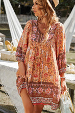 Load image into Gallery viewer, Bohemian Balloon Sleeve Dress DIBS BOHO