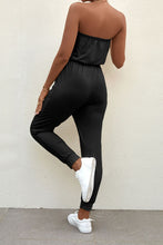 Load image into Gallery viewer, Drawstring Waist Strapless Jogger Jumpsuit