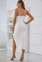 Load image into Gallery viewer, Spaghetti Strap Split Bandage Dress