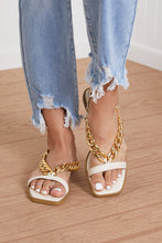 Load image into Gallery viewer, Fortune Dynamic Take A Chance Chain Detail Sandals
