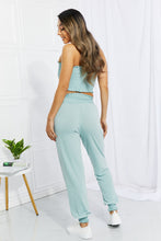 Load image into Gallery viewer, ZENANA Basic Jogger Set In Light Green & Smocking Detail