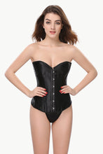 Load image into Gallery viewer, Full Size Satin Corset with Lace-Up Back