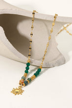 Load image into Gallery viewer, Sun Pendant Natural Stone Necklace