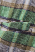 Load image into Gallery viewer, Plaid High-Low Shirt Jacket