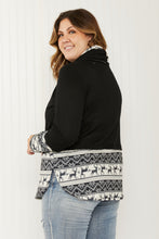 Load image into Gallery viewer, Heimish Sleigh Ride Full Size Waffle Knit Christmas Top