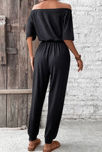 Load image into Gallery viewer, Off-Shoulder Jumpsuit with Pockets