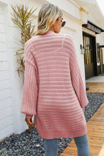 Load image into Gallery viewer, Dropped Shoulder Longline Cardigan with Pockets