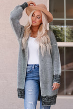 Load image into Gallery viewer, Heathered Open Front Longline Cardigan DIBS l HEATHERED