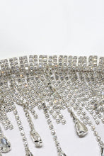 Load image into Gallery viewer, Rhinestone Tassel Hem Bodycon Dress