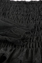 Load image into Gallery viewer, Dotted Off-Shoulder Smocked Crop Top