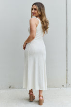 Load image into Gallery viewer, Culture Code Look At Me Full Size Notch Neck Maxi Dress with Slit in Ivory