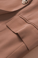 Load image into Gallery viewer, Double-Breasted Lapel Collar Long Sleeve Blazer