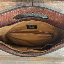 Load image into Gallery viewer, American Darling Hide Genuine Leather Hand Carved Detail Purses DIBS DARLING (TURQ or BROWN)
