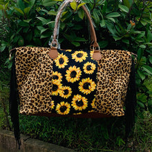 Load image into Gallery viewer, Fashion European and American tassel printed weekend bag