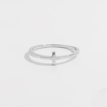 Load image into Gallery viewer, 925 Sterling Silver Cross Ring
