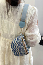 Load image into Gallery viewer, Adored Chevron Straw Sling Bag
