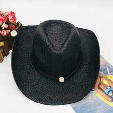 Load image into Gallery viewer, Tied Adjustable Lala Grass Woven Hat

