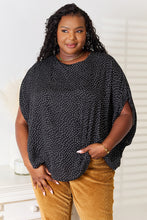 Load image into Gallery viewer, Printed Dolman Sleeve Round Neck Blouse
