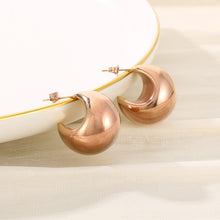 Load image into Gallery viewer, Stainless Steel Moon Shape Earrings

