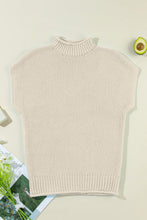 Load image into Gallery viewer, Turtleneck Cap Sleeve Sweater
