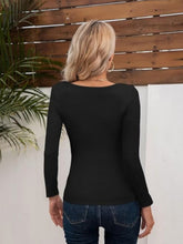Load image into Gallery viewer, Asymmetrical Neck Long Sleeve T-Shirt
