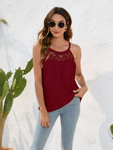 Load image into Gallery viewer, Lace Detail Grecian Neck Cami
