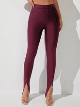 Load image into Gallery viewer, 7339 High Waist Front Slit Skinny Pants
