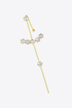 Load image into Gallery viewer, 18K Gold-Plated Zircon Crawler Earrings
