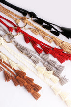 Load image into Gallery viewer, Braid Belt with Tassels

