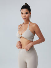 Load image into Gallery viewer, Twisted Halter Neck Active Bra
