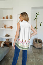 Load image into Gallery viewer, Frill Printed Mock Neck Top

