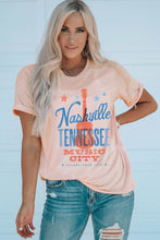 Load image into Gallery viewer, NASHVILLE TENNESSEE MUSIC CITY Cuffed Short Sleeve Tee
