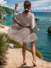 Load image into Gallery viewer, Surplice Half Sleeve Mini Dress
