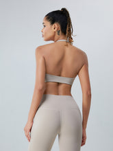 Load image into Gallery viewer, Twisted Halter Neck Active Bra
