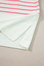Load image into Gallery viewer, Striped V-Neck Short Sleeve Knit Top

