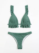 Load image into Gallery viewer, Ruffled Textured Wide Strap Two-Piece Bikini Set
