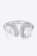 Load image into Gallery viewer, 1 Carat Moissanite 925 Sterling Silver Open Ring
