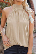 Load image into Gallery viewer, Tied Grecian Neck Tank
