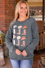 Load image into Gallery viewer, Cowboy Hat &amp; Boot Graphic Sweatshirt
