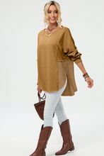 Load image into Gallery viewer, Curved Hem Dolman Sleeve Top
