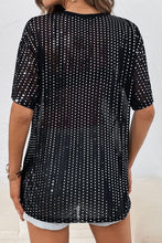 Load image into Gallery viewer, Polka Dot Round Neck Half Sleeve T-Shirt
